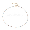 Handmade Glass Seed Beaded Necklaces NJEW-JN03185-03-2