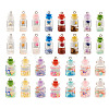 Cheriswelry 60Pcs 15 Style Wish Glass Bottle Pendants CRES-CW0001-08-9