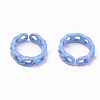 Spray Painted Alloy Cuff Rings RJEW-T011-29B-RS-2