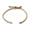 Adjustable Round Polyester Braided Cord Bracelet Making FIND-G117-01P-01-1