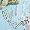 CHGCRAFT 24Pcs 4 Colors Alloy Open Back Bezel Big Pendants FIND-CA0008-86-5