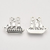 Tibetan Style Alloy Pendants TIBEP-T009-12AS-RS-2