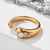 304 Stainless Steel Cuff Rings RJEW-Q011-04G-B-5