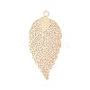 Rack Plating Brass Filigree Big Pendants KKC-T001-03KCG-1