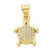 Brass Micro Pave Cubic Zirconia Pendants KK-S511-04F-G-1