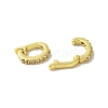 Brass Micro Pave Cubic Zirconia Fold Over Clasps KK-H487-10G-2