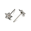 Tarnish Resistant Earring Cabochon Settings 304 Stainless Steel Ear Studs Blank Settings STAS-Q170-10-2