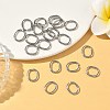 Tarnish Resistant 201 Stainless Steel Open Jump Rings X-STAS-M008-01-5