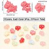 CHGCRAFT 21Pcs 7 Colors Opaque Resin Beads RESI-CA0001-48-2