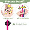 DELORIGIN 72Pcs 8 Style PVC Plastic Cartoon Style Straw Toppers FIND-DR0001-05-3