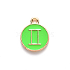 Alloy Enamel Pendants X-ENAM-S124-01A-06I-2