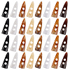 36Pcs 9 Colors Acrylic Buttons BUTT-DR0001-03-1