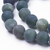 Natural Moss Agate Beads Strands G-F520-58-6mm-3