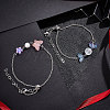 12Pcs 304 Stainless Steel Rolo Chain Slider Bracelet/Bolo Bracelets Making MAK-UN0001-19-3