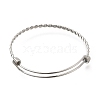 Non-Tarnish 304 Stainless Steel Twist Bangles for Women BJEW-M233-01P-2