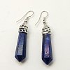 Natural Lapis Lazuli Earrings EJEW-J007-01P-1