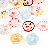 16Pcs 8 Colors Resin Dollhouse Dish AJEW-TA0003-40-3