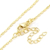 Brass Pave Cubic Zirconia Girl Love Pendant Necklaces for Women NJEW-S430-01G-02-3