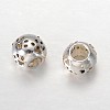 Rondelle Tibetan Style Alloy European Large Hole Beads X-MPDL-F017-11-2