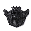 Black Alloy Brooches JEWB-G035-04B-2