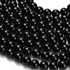 Natural Black Onyx(Dyed & Heated) Beads Strands G-H329-C06-10mm-4