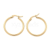 Ion Plating(IP) 304 Stainless Steel Hoop Earrings X-EJEW-N0016-11G-D-2