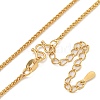 Brass Wheat Chain Necklaces for Women NJEW-U011-09G-2