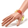 Two Tone Acrylic Cable Chain Bracelet for Teen Girl Women BJEW-JB07181-5