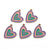 Alloy Enamel Pendants ENAM-S126-082-NR-1