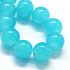 Baking Painted Imitation Jade Glass Round Bead Strands DGLA-Q021-10mm-06-2