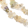 Natural Gold Rutilated Quartz Beads Strands G-G0003-B19-4