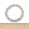 304 Stainless Steel Bone Link Chain Bracelets for Women Men BJEW-F488-65P-5