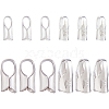 12Pcs 2 Styles S925 Sterling Silver Cord End STER-HS0001-32B-1