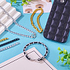 6M 3 Colors Oxidated Aluminium Twisted Chains CHA-YS0001-03-7