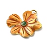 304 Stainless Steel Enamel Pendants STAS-I355-09G-02-2