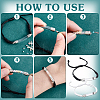 6Pcs 6 Styles Transparent Glass Vial Link Bracelets BJEW-PH01888-3