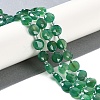 Natural Green Onyx Agate(Dyed & Heated) Beads Strands G-N342-05-1