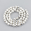 Electroplate Non-magnetic Synthetic Hematite Beads G-N0322-15S-2