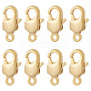 8Pcs Brass Lobster Claw Clasps KK-TA0002-67-1