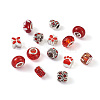 Cheriswelry 98Pcs 23 Style Alloy Enamel European Beads MPDL-CW0001-01-2