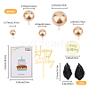 SUPERFINDINGS Acrylic & Paper Birthday Cake Insert Card Decoration AJEW-FH0004-55-2