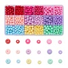 1035Pcs 18 Style Opaque Acrylic Beads MACR-FS0001-09-1