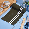 Polyester Ribbing Fabric for Cuffs FIND-WH0159-23-4