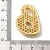 Brass Cubic Zirconia Pendants KK-M295-13G-B-3