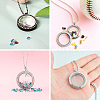 4Pcs 2 Style Alloy Glass Crystal Rhinestone Pendants PALLOY-TA0002-36A-10