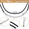 50Pcs Waxed Imitation Leather Cord Necklace Makings AJEW-SP0001-04-2
