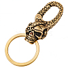 Skull Brass Lobster Claw Clasps KK-WH20002-20B-1