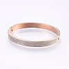 304 Stainless Steel Bangles BJEW-P223-28RG-2