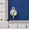 Brass Micro Pave Clear Cubic Zirconia Connector Charms KK-A230-06D-S-3