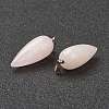 Natural Rose Quartz Pointed Pendants G-F705-01P-P-3